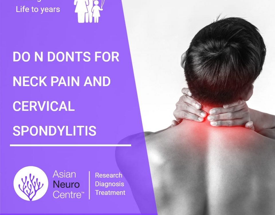 do's and don'ts Neck Pain