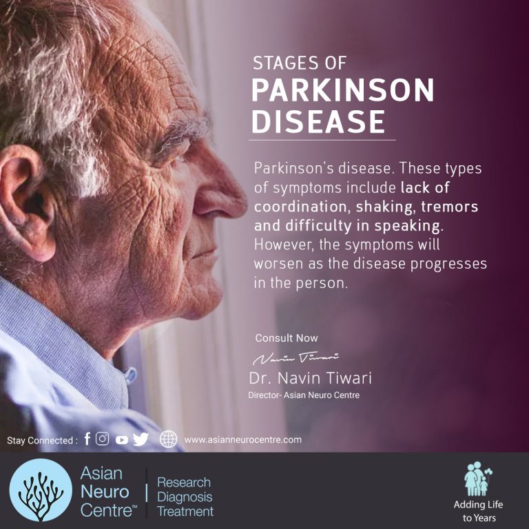 Stages of Parkinson Disease, Dr. Navin Tiwari, asianneurocentre.com